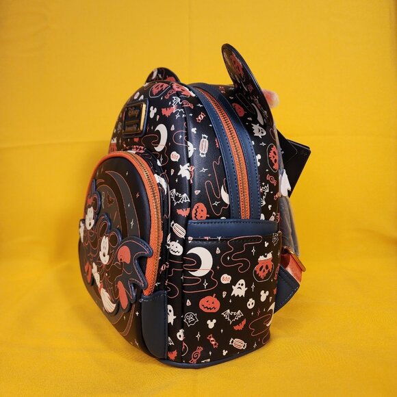 Loungefly Disney Mickey & Minnie Halloween Ears Glow-in-the-Dark Mini Backpack main image 4